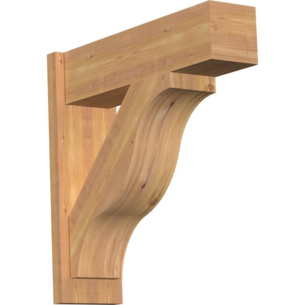 Ekena Millwork Funston Block Smooth Outlooker, Western Red Cedar, 7 1/2"W x 26"D x 26"H OUT08X26X26FST05SWR - main